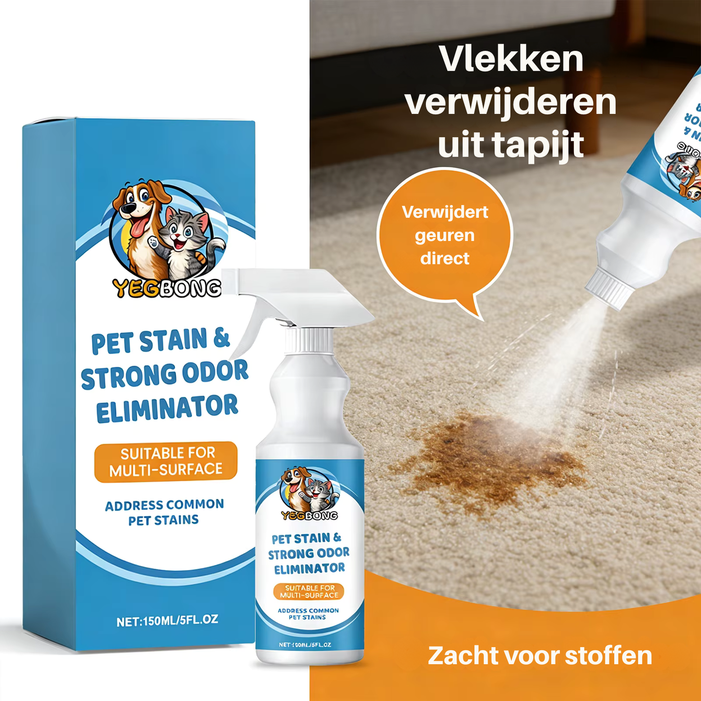 FreshPet Pro — Vlekken & Geur Eliminator