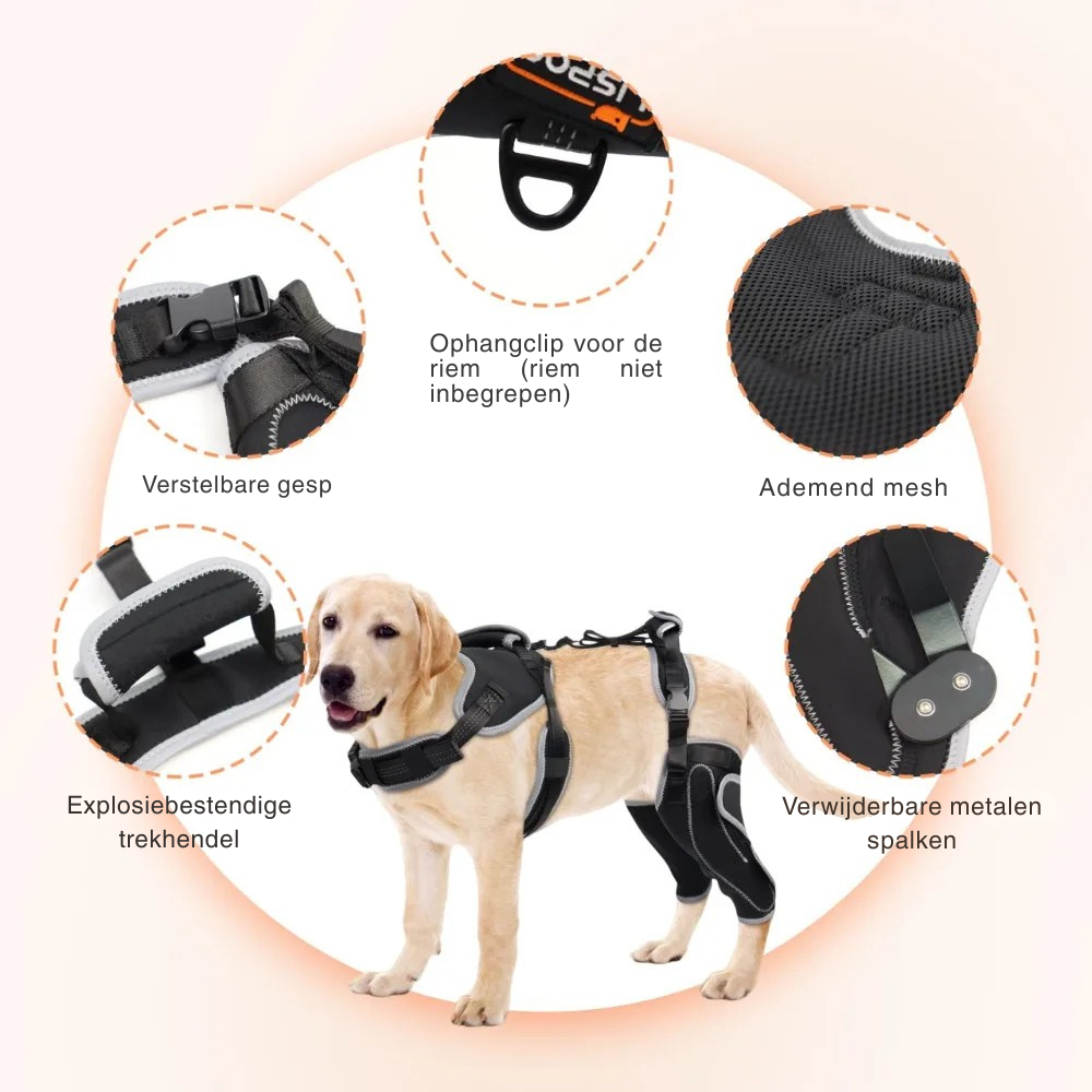 HerStap Kniebrace voor Honden